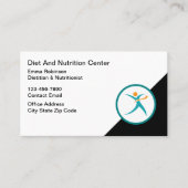 Dietician And Nutritionist Theme Business Cards Visitekaartje (Voorkant)