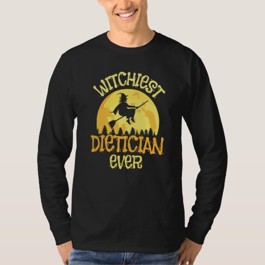 Dietician Witch Halloween Humor T-shirt (Voorkant)