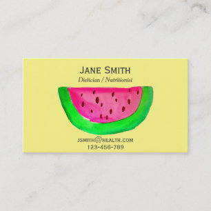 Dieticien Nutritionist freelance health fruitig Visitekaartje