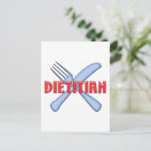 DIETISCHE KNIFE/FORK BRIEFKAART (Staand voorkant)