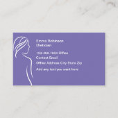 Diëtist Afspraak Visitekaartje Ontwerp (Voorkant)