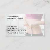 Diëtist Bariatrician Medische Visitekaartjes (Voorkant)