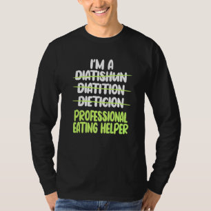 Diëtist Diëtetiek Voeding Voedingsdeskundige Rdn V T-shirt