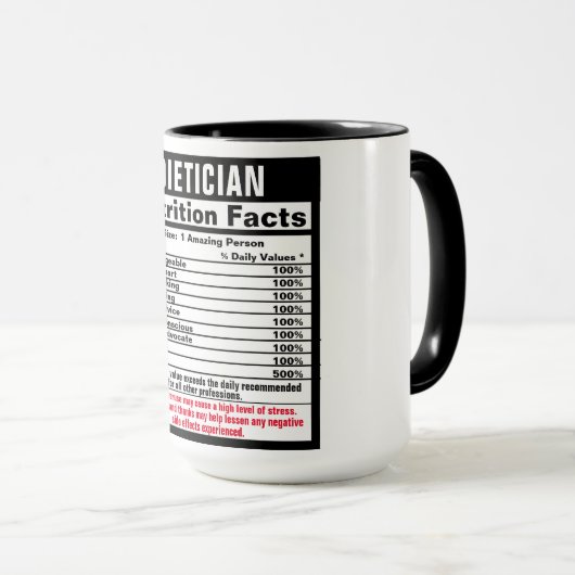 Diëtist Funny Gift Mok (Voorkant rechts)