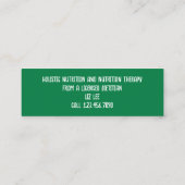 diëtist mini visitekaartje (Achterkant)