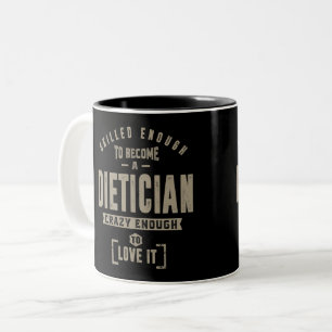 diëtist tweekleurige koffiemok