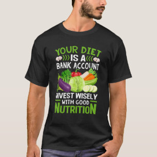 Dietist Uw dieet is een bankrekening Voeding T-shirt