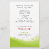 Diëtist / Voedingsdeskundige / Personal Trainer Flyer (Achterkant)