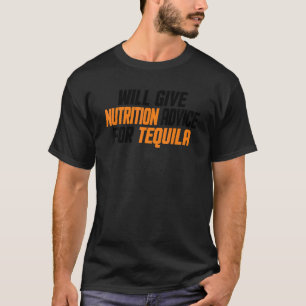 Diëtist zal voedingsadvies geven voor tequila t-shirt