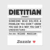 Diëtist zelfstandig naamwoord definitie voeding co sticker (Vel)