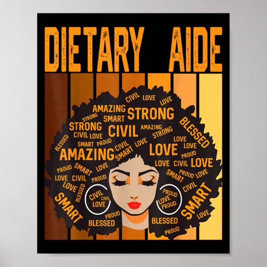 Diëtistisch assistent Krachtige Black History Mont Poster (Voorkant)