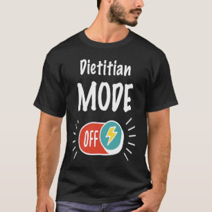 Dietiteaanstand ingeschakeld voor hardwerkende en t-shirt