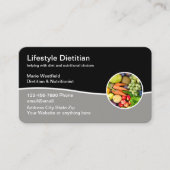 Dietitiaan en voedingsdeskundigen moderne Visiteka Visitekaartje (Voorkant)