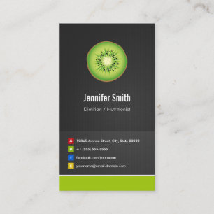 Dietitiaan / Nutritionist Diet Creative Innovative Visitekaartje