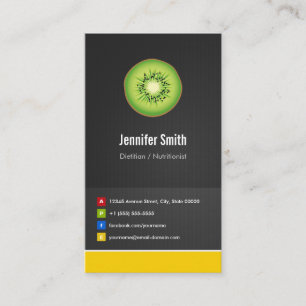Dietitiaan / Nutritionist Diet Creative Innovative Visitekaartje