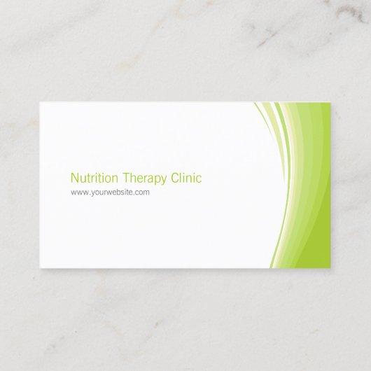 Dietitiaan/Nutritionistisch visitekaartje (Achterkant)