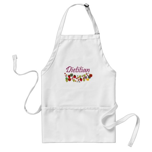 Dietitian Apron Standaard Schort (Voorkant)