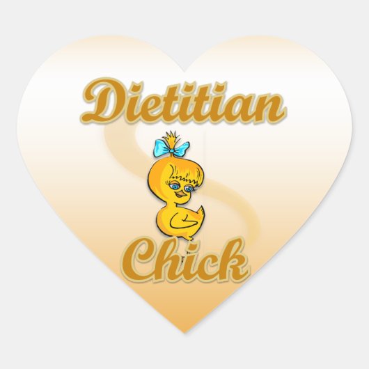 Dietitian Chick Hart Sticker (Voorkant)