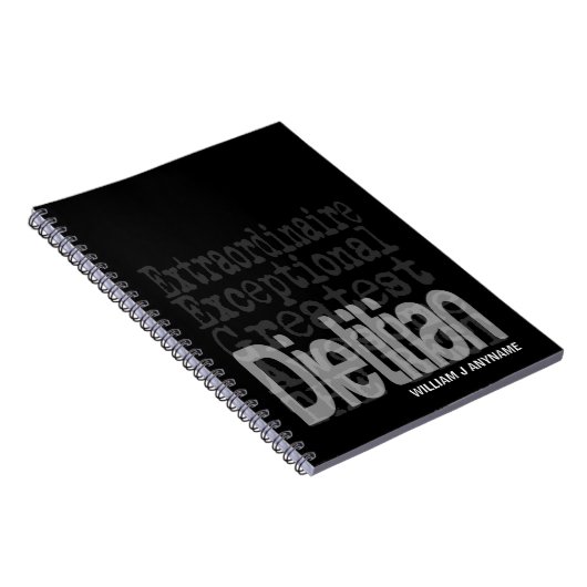 Dietitian Extraordinaire CUSTOM Notitieboek (Rechterzijde)