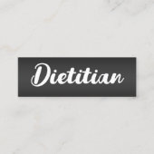 Dietitian Foodie Nutrition Mini Visitekaartje (Voorkant)