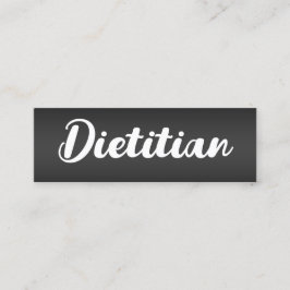 Dietitian Foodie Nutrition Mini Visitekaartje