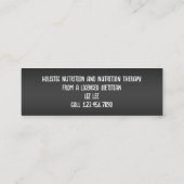 Dietitian Foodie Nutrition Mini Visitekaartje (Achterkant)