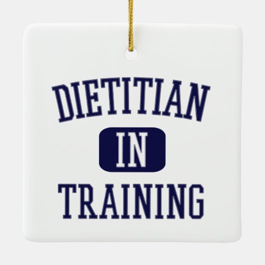 Dietitian in opleiding | Toekomstige diëtitische G Keramisch Ornament (Achterkant)