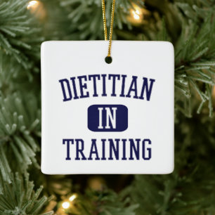 Dietitian in opleiding Toekomstige diëtitische Keramisch Ornament