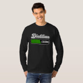 Dietitian Loading Nutritionist Dietary Diet Graph T-shirt (Voorkant volledig)