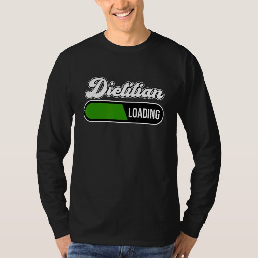 Dietitian Loading Nutritionist Dietary Diet Graph T-shirt (Voorkant)
