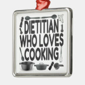 Dietitian Loves Cooking Metalen Ornament (Links)