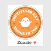 Dietitian Nibbles: Nuggets Edition Sticker (Vel)