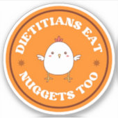 Dietitian Nibbles: Nuggets Edition Sticker (Voorkant)