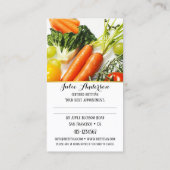 Dietitian Nutritionist Appointment Visitekaartje Afsprakenkaartje (Achterkant)