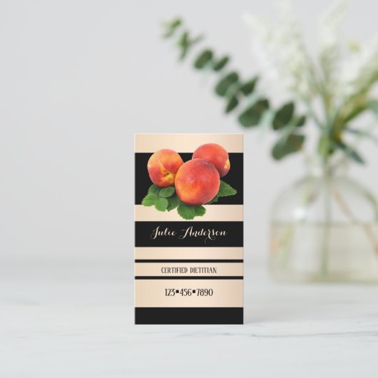 Dietitian Nutritionist Appointment Visitekaartje Afsprakenkaartje (Staand voorkant)