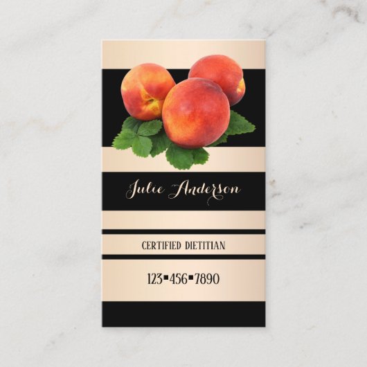 Dietitian Nutritionist Appointment Visitekaartje Afsprakenkaartje (Voorkant)