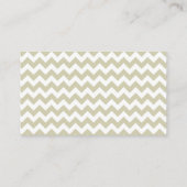 Dietitian Nutritionist - Chevron Simple Jasmine Visitekaartje (Achterkant)