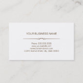 Dietitian Nutritionist - Classy Wood Grain Kijk ui Visitekaartje (Achterkant)