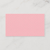 Dietitian Nutritionist - Cute Polka Dots Visitekaartje (Achterkant)