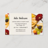 Dietitian Nutritionist Health Coach Visitekaartje (Achterkant)