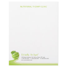 Dietitian Nutritionist Healthy Eating letterhead