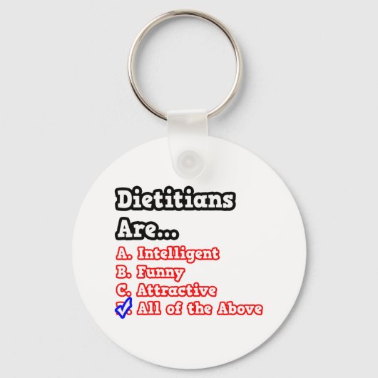Dietitian Quiz... Joke Sleutelhanger (Voorkant)