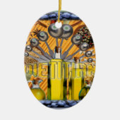 DIETITISCHE LOGO VOOR VOEDSELKLLAGE KERAMISCH ORNAMENT (Voorkant)