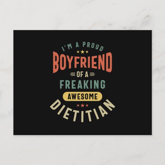 Dietititian Job Title Cadeft Briefkaart (Voorkant)