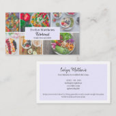 Diëtitititiaanse voedingskunstenaar foto's raster  visitekaartje (Voorkant / Achterkant)