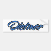 Dietmar Name blue Aufkleber Sticker Autoaufkleber (Voorkant)