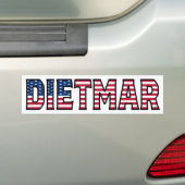 Dietmar Name Vorname USA Aufkleber Sticker Auto (Op auto)