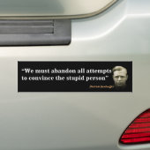 Dietrich Bonhoeffer citaat over de domme mensen Bumpersticker (Op auto)