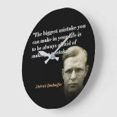 Dietrich Bonhoeffer citaat over de grootste fout Grote Klok (Hoek)