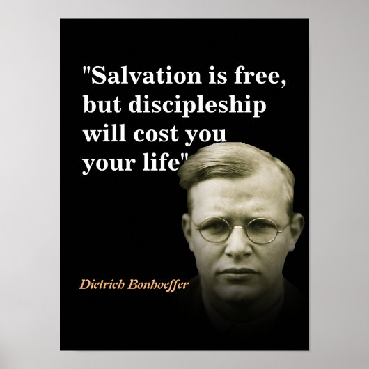 Dietrich Bonhoeffer over het heil Poster (Voorkant)